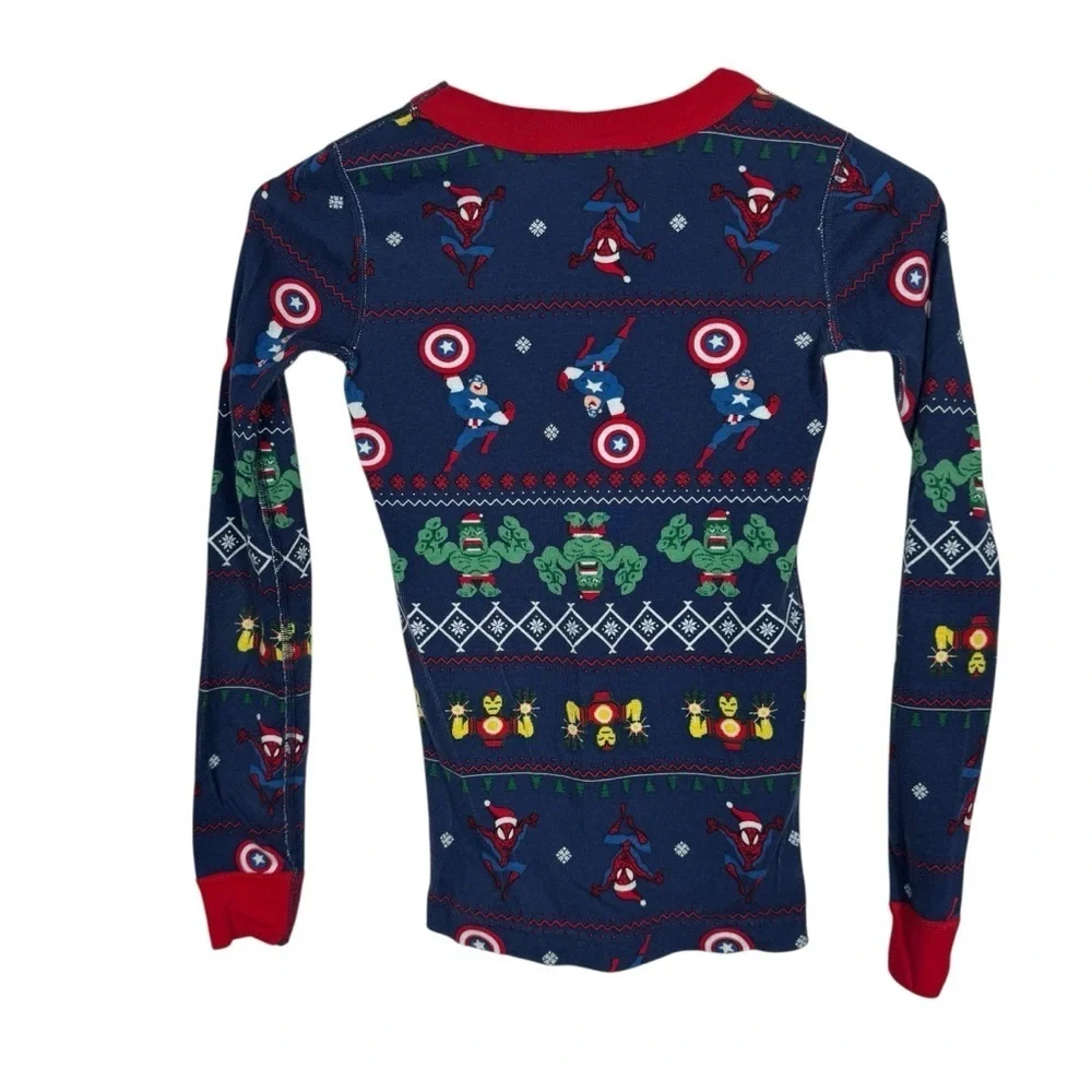 Hanna Andersson x Marvel Christmas Long John Pajama Set, Size 10